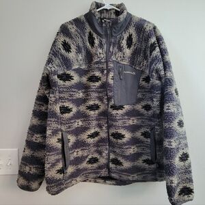 Avalanche Gray Zip Up Fleece Men's Size L Southwestern Outdoors Gorpcore